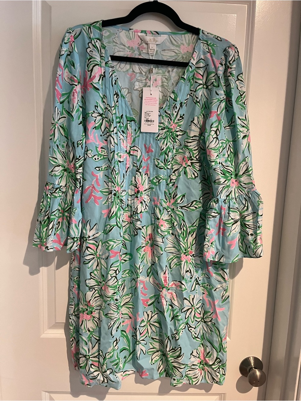 Lilly Pulitzer Multi-Colored Floral Print Tunic - Blue, Green, Pink